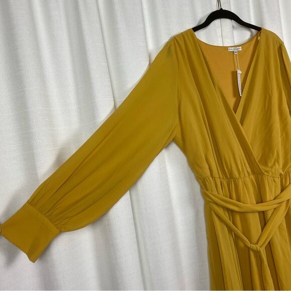 Baltic Born Mustard Yellow Celine Maxi Dress Sz.2X NWT - Picture 8 of 16
